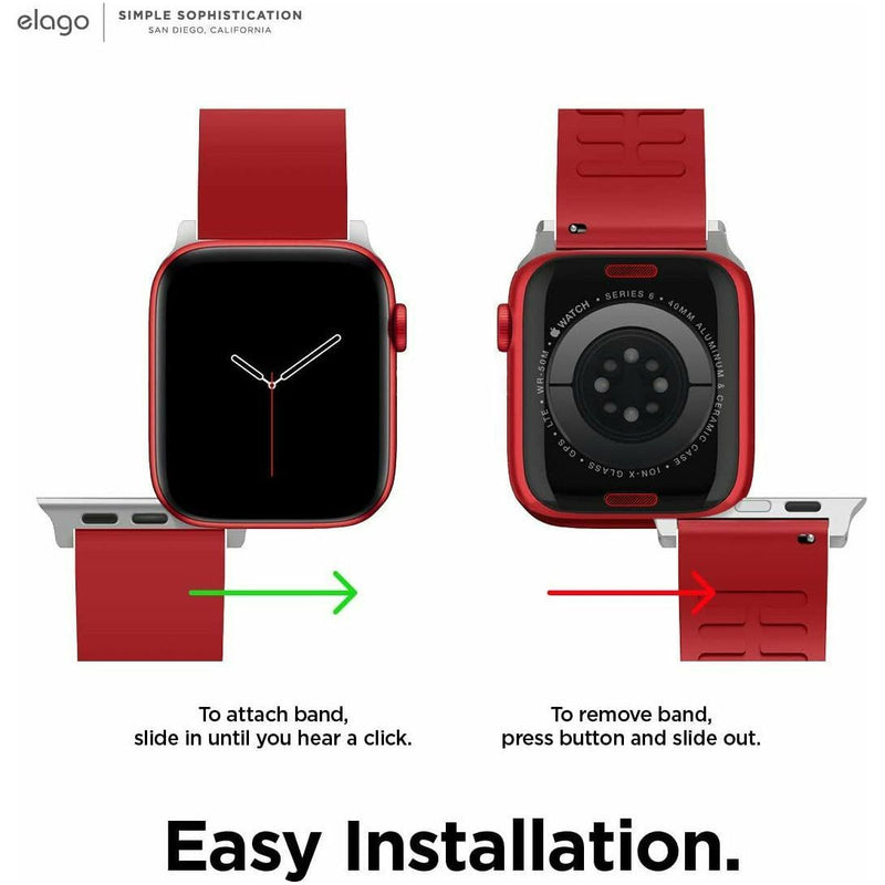 Elago Apple Watch 45/44/42mm Premium Fluoro Rubber Strap-smartzonekw