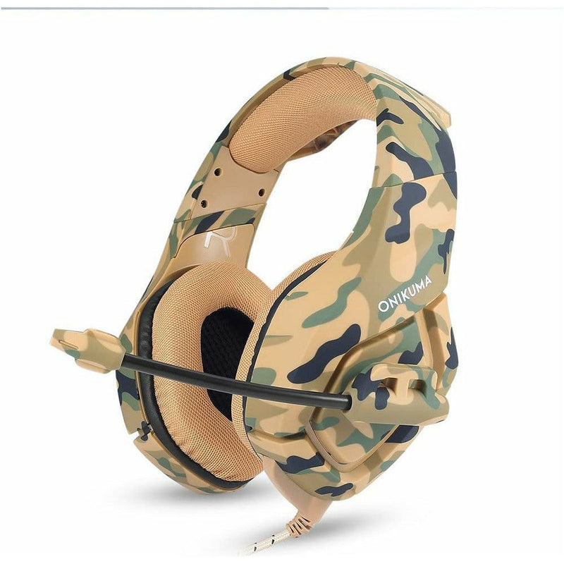 Onikuma K1 Stereo Over-Ear Noise Isolation Gaming Headset - Army Yellow - smartzonekw