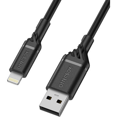 OtterBox Lightning to USB-A Cable – Standard 2 Meter - Black (78-52630) - smartzonekw