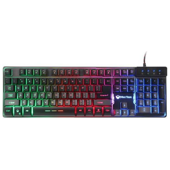 MEETION Wired Colorful Rainbow Backlit Gaming Keyboard K9300 - smartzonekw