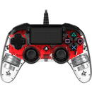Nacon Wired Illuminated Compact Controller For PlayStation 4 - Red - smartzonekw