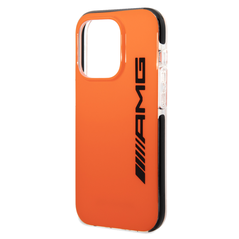 AMG PC/TPE Hard Case Bumper Protection iPhone 14 Pro - Orange/Black-smartzonekw