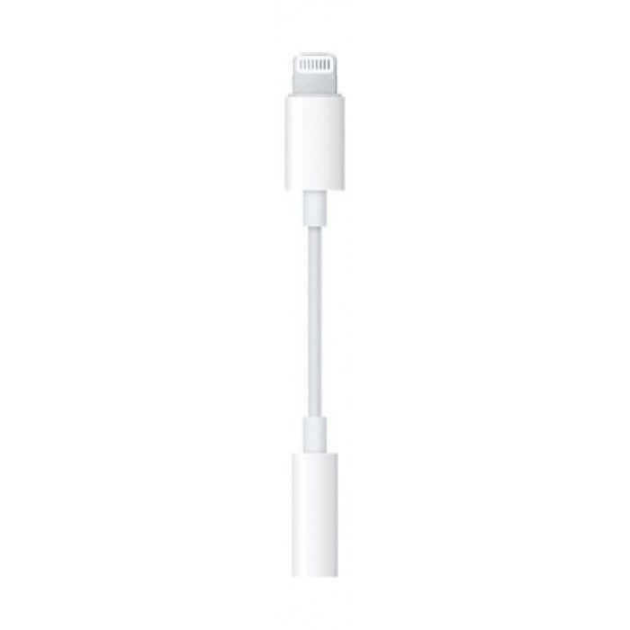 Apple Lightning To 3.5 Mm Headphone Jack Adapter (MMX62ZM/A) – White - smartzonekw