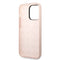Guess Liquid Silicone Case with Shiny Line & Metal Triangle Tone Logo iPhone 14 Pro-smartzonekw