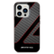 AMG Transparent Double Layer Case with Checkered Flag Pattern Crystal Case iPhone 14 Pro - Red-smartzonekw