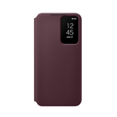 Samsung Galaxy S22 Smart Clear View Cover -  Burgundy (EF-ZS901CEEGWW)-smartzonekw