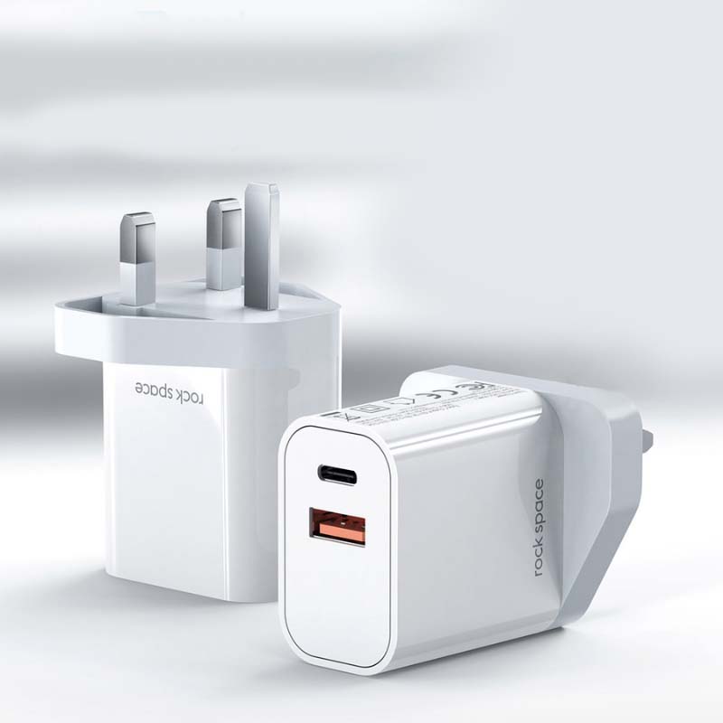 Rock Space T43 Dual Port A+C PD 20W Travel Charger - Smartzonekw