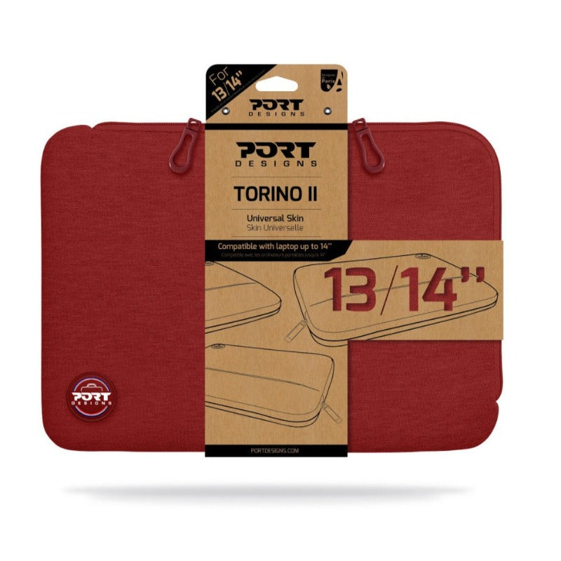 Port Designs Torino II Sleeve 13/14''  - Red-smartzonekw