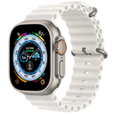 Apple Watch Ultra GPS + Cellular, 49mm Titanium Case with White Ocean Band - Smartzonekw